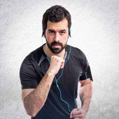 Adam izole arka plan