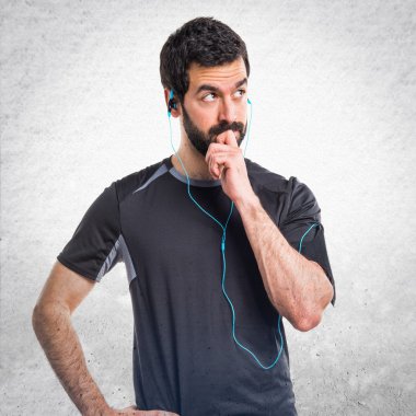 Adam izole arka plan