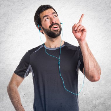 Adam izole arka plan