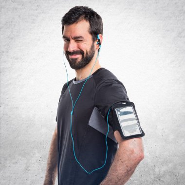 Adam izole arka plan