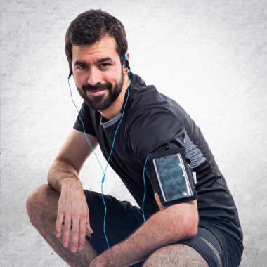 Adam izole arka plan