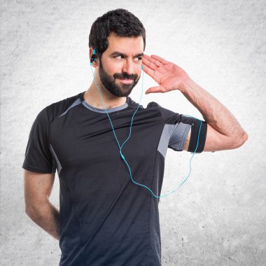 Adam izole arka plan