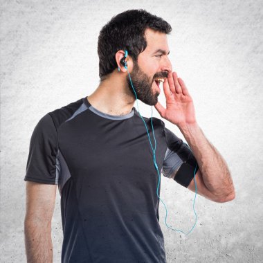 Adam izole arka plan