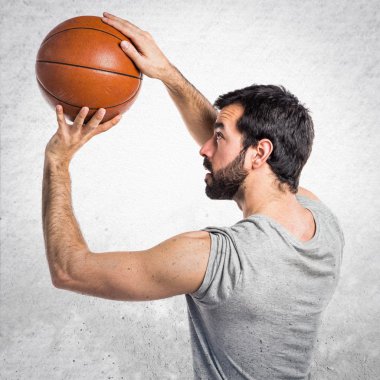 Adam izole arka plan