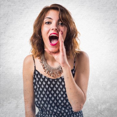 Kadın yüzünden izole arka plan