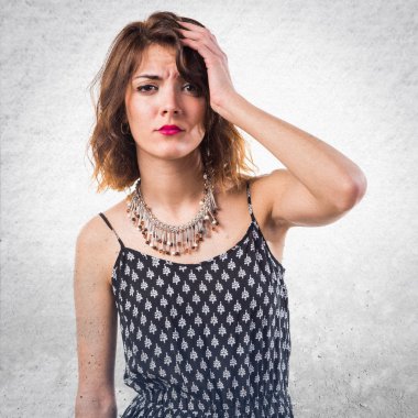 Kadın yüzünden izole arka plan