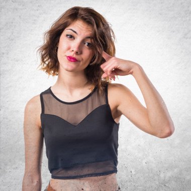 Güzel kız deli jest yapma