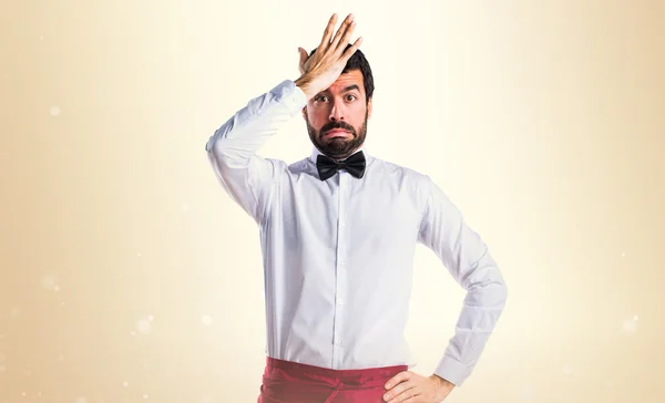 Hombre sobre fondo aislado — Foto de Stock