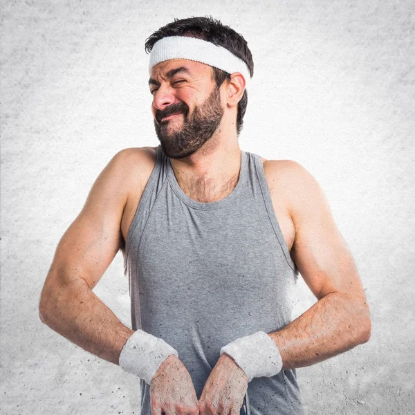 Hombre sobre fondo aislado — Foto de Stock