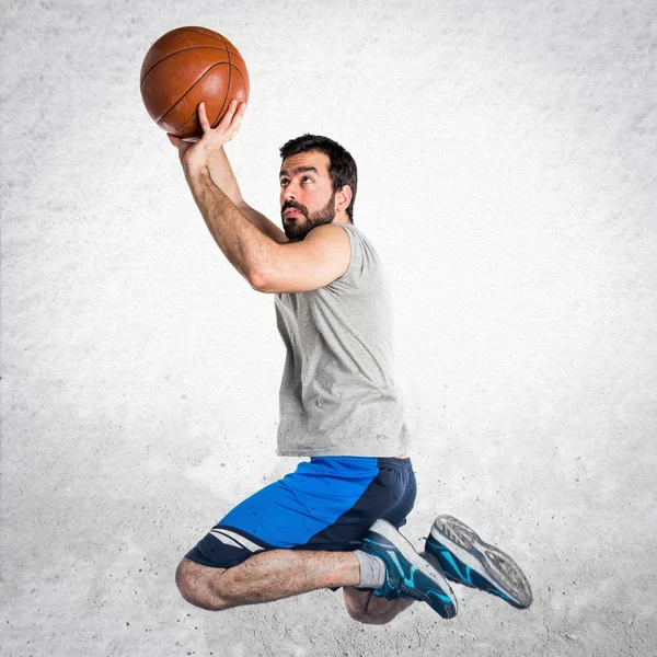 남자 농구 점프 게임 — 스톡 사진