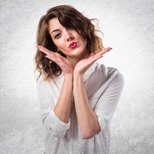 Mujer sobre fondo aislado —  Fotos de Stock