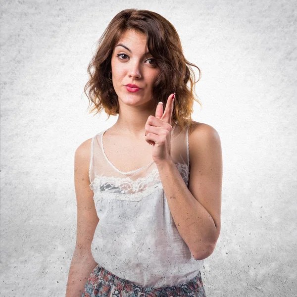 Mujer sobre fondo aislado —  Fotos de Stock