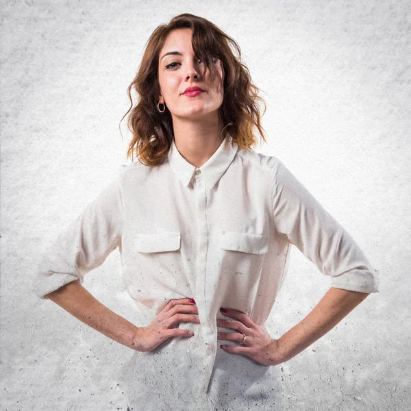 Model woman in studio — Stock Photo, Image