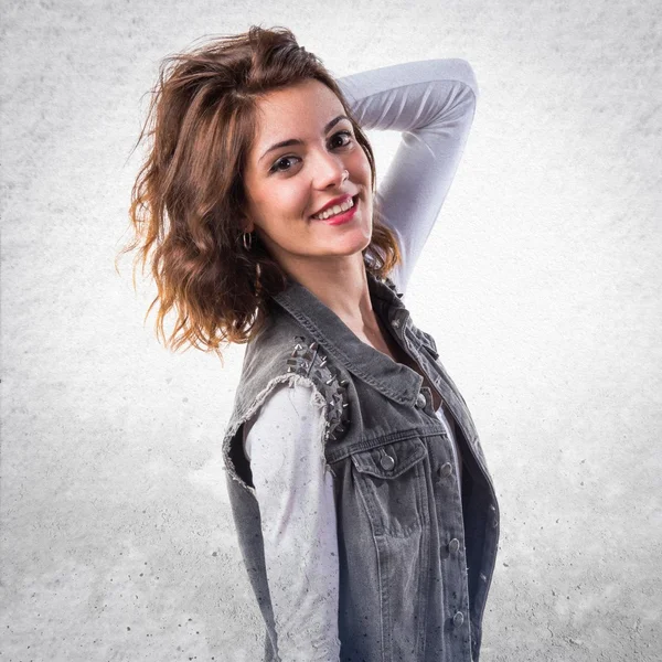 Model woman in studio — Stock Photo, Image