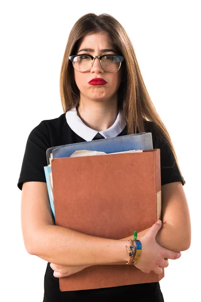 Mujer sobre fondo aislado —  Fotos de Stock