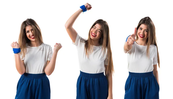 Mujer sobre fondo aislado —  Fotos de Stock