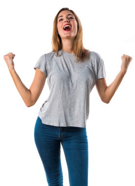 Kadın yüzünden izole arka plan