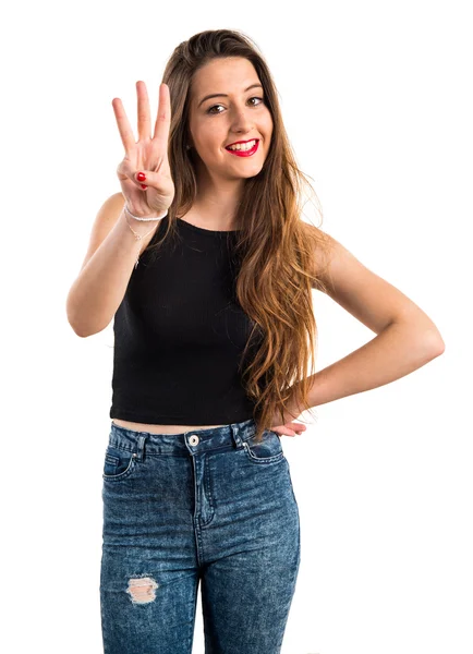 Genç kız üç sayım