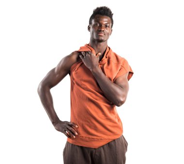 Studio poz yakışıklı zenci