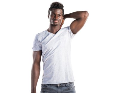 poz yakışıklı zenci