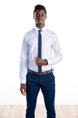 Yakışıklı iş siyah adamı