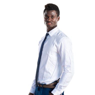 Yakışıklı iş siyah adamı