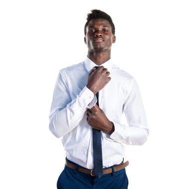 Yakışıklı iş siyah adamı