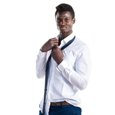 Yakışıklı iş siyah adamı