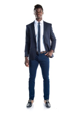 Yakışıklı iş siyah adamı