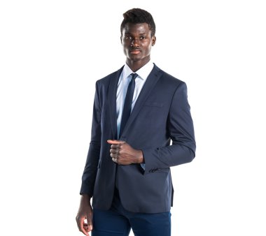 Yakışıklı iş siyah adamı