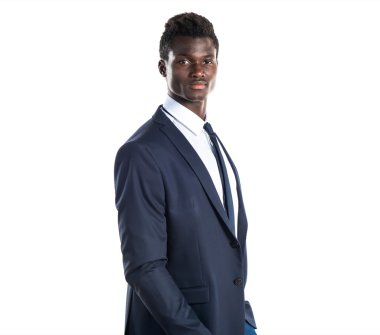 Yakışıklı iş siyah adamı