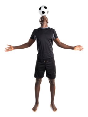 siyah adam futbol oynama