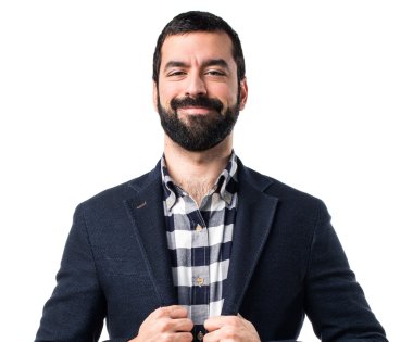 Esmer yakışıklı poz