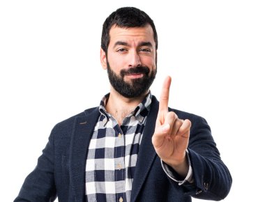 Esmer yakışıklı poz