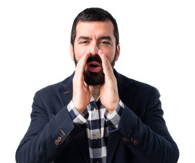 Esmer yakışıklı poz