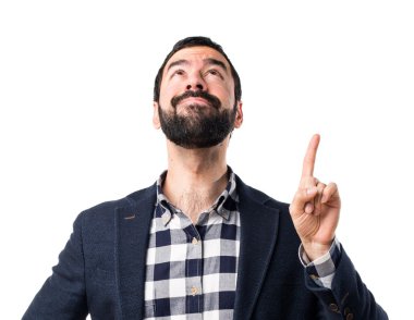 yakışıklı adam yukarı dönük