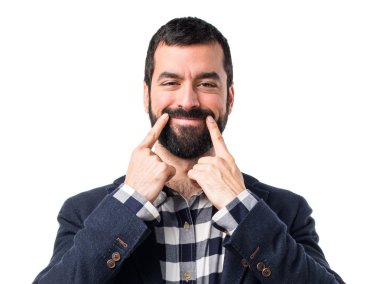 Esmer yakışıklı poz