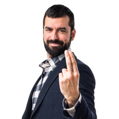 Esmer yakışıklı poz