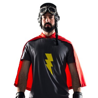 Süper kahraman ile boks eldivenleri