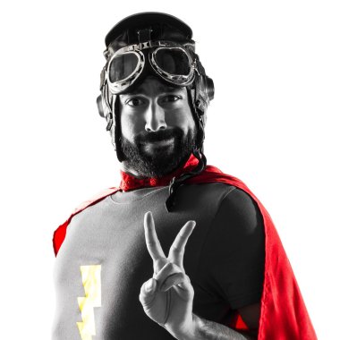 Zafer jest yapıyor süper kahraman