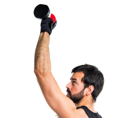 Esmer yakışıklı poz