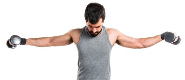 Esmer yakışıklı poz