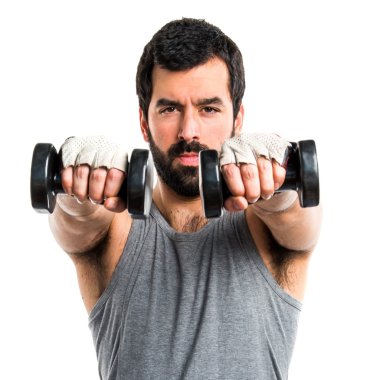 Esmer yakışıklı poz