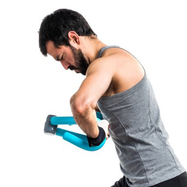 Esmer yakışıklı poz