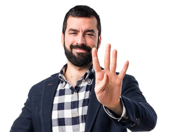 Handsome brunette man posing — Stock Photo, Image