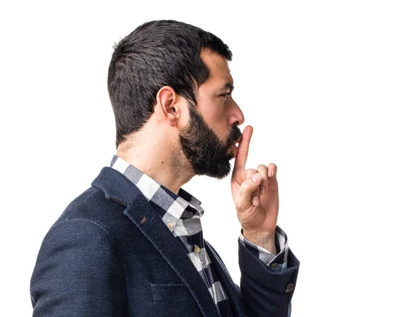 Handsome brunette man posing — Stock Photo, Image