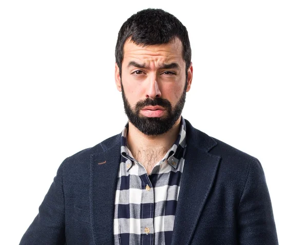 Esmer yakışıklı poz