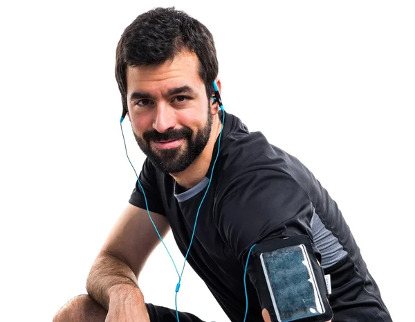 Handsome brunette man posing — Stock Photo, Image