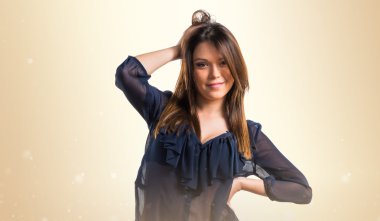 Genç kadın Studio model