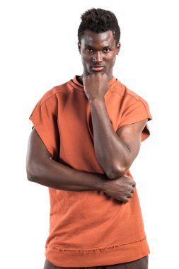 düşünme yakışıklı zenci